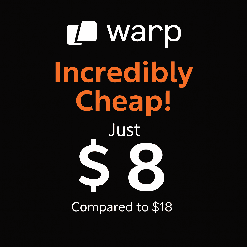 Warp.dev Pro Account – Only $8
