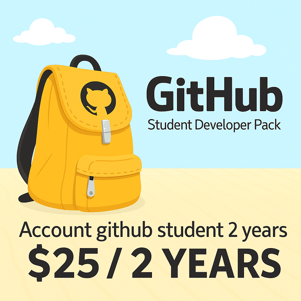 GitHub Copilot Student 2 YEARS for only $25